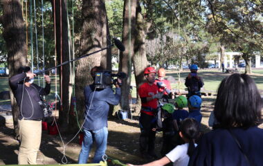 公開講座「ツリークライミング体験会」がNHKの取材を受けました