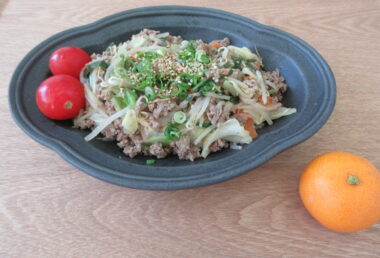 野菜たっぷりそぼろ丼