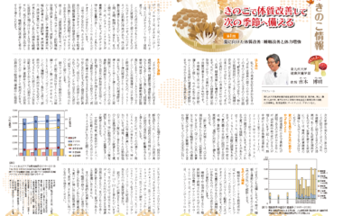 「季刊きのこ」に食品開発科学科吉本教授の記事掲載