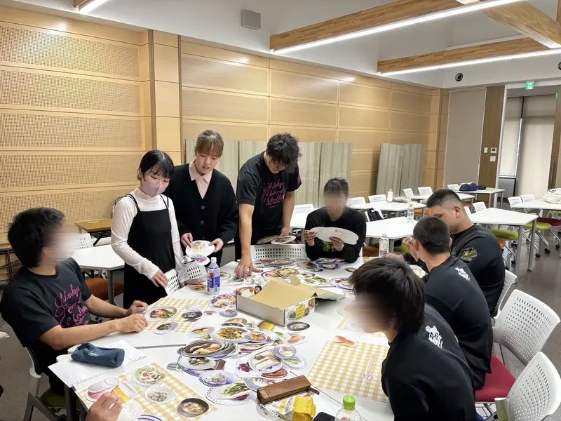 レスリング部との栄養サポートの様子