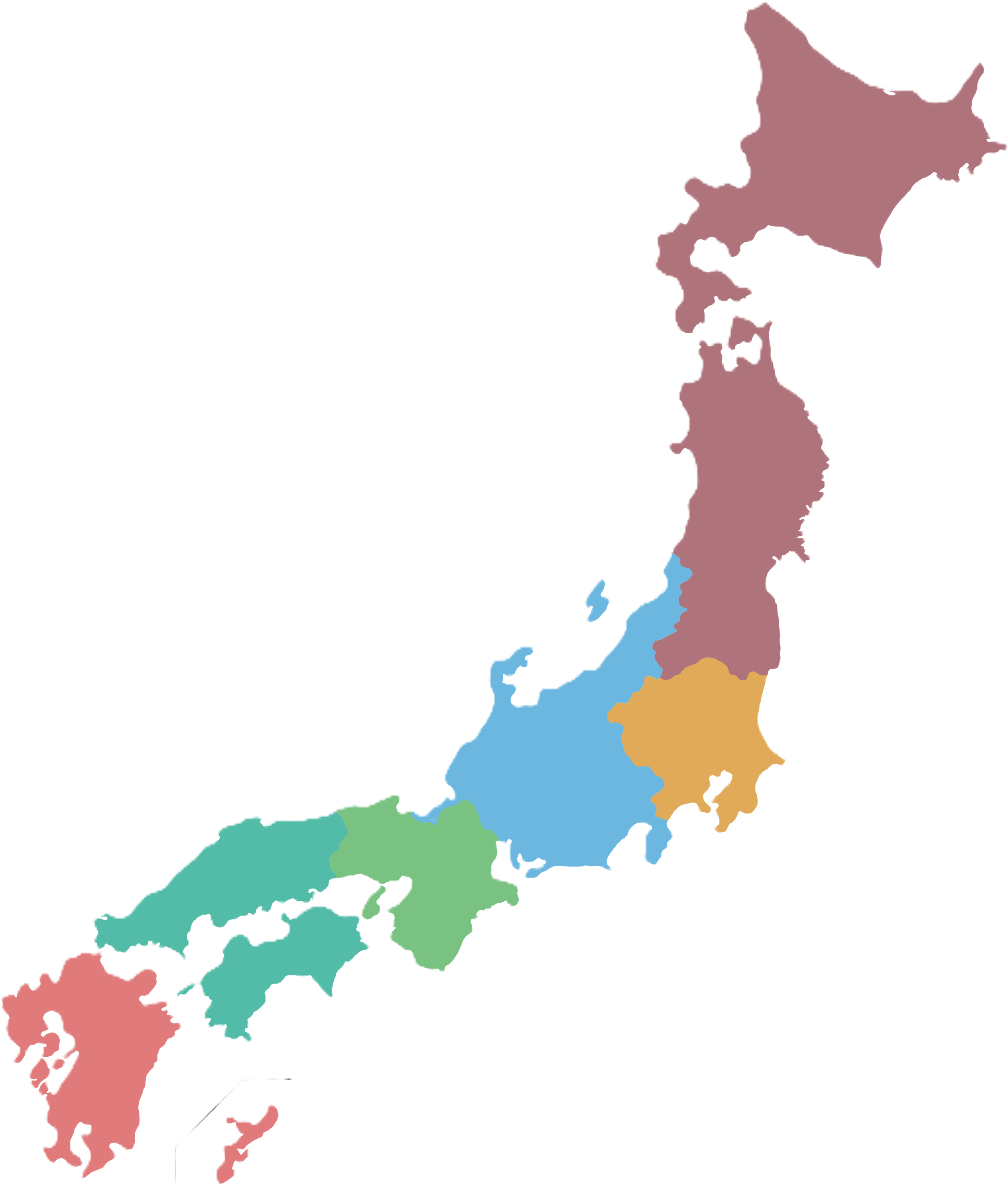 全国からの学生マップ