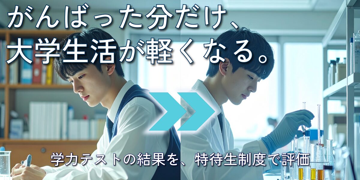 学力評価型の特待生制度